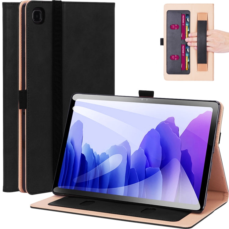 For Samsung Galaxy Tab A7 10.4 (2020) T500 Business Retro PU Horizontal Flip Leather Case with Holder & Card Slots & Hand Strap