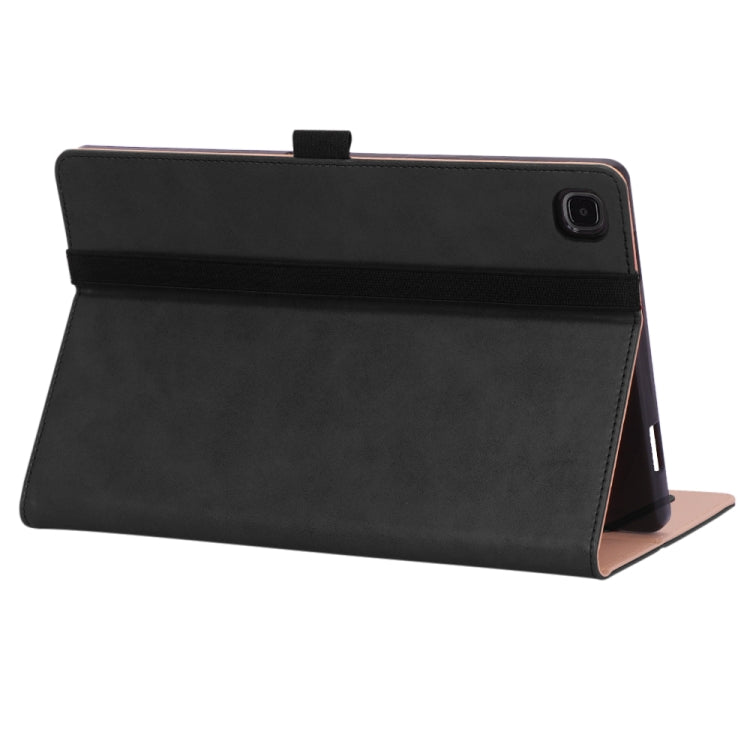 For Samsung Galaxy Tab A7 10.4 (2020) T500 Business Retro PU Horizontal Flip Leather Case with Holder & Card Slots & Hand Strap