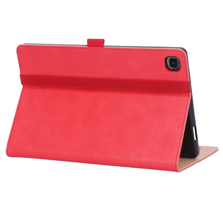 For Samsung Galaxy Tab A7 10.4 (2020) T500 Business Retro PU Horizontal Flip Leather Case with Holder & Card Slots & Hand Strap