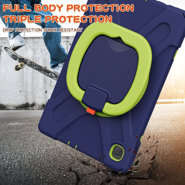 For Samsung Galaxy Tab S6 Lite P610 Silicone + PC Protective Case with Holder & Shoulder Strap
