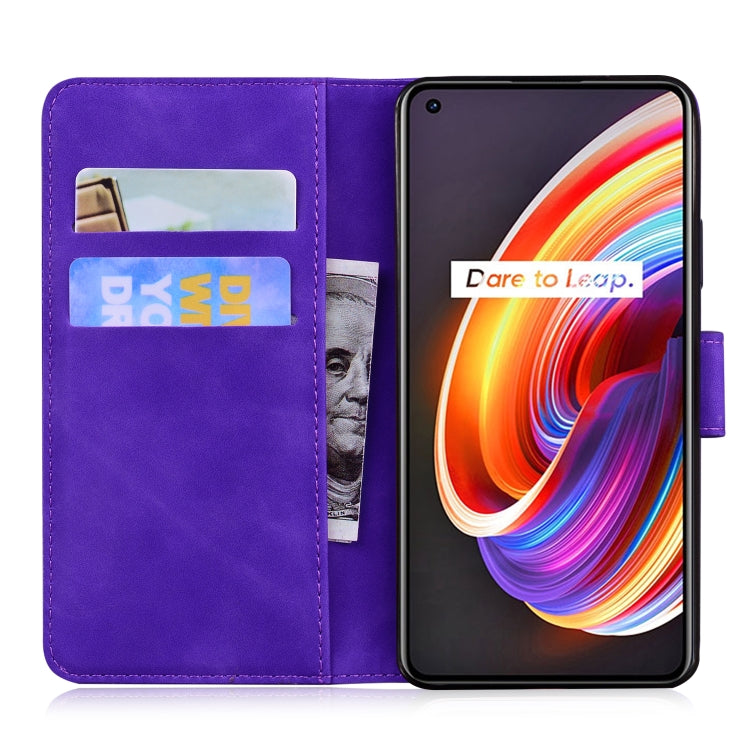For OPPO Realme X7 Pro 5G Tiger Embossing Pattern Horizontal Flip Leather Case with Holder & Card Slots & Wallet
