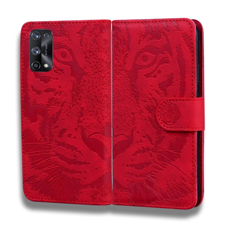 For OPPO Realme X7 Pro 5G Tiger Embossing Pattern Horizontal Flip Leather Case with Holder & Card Slots & Wallet