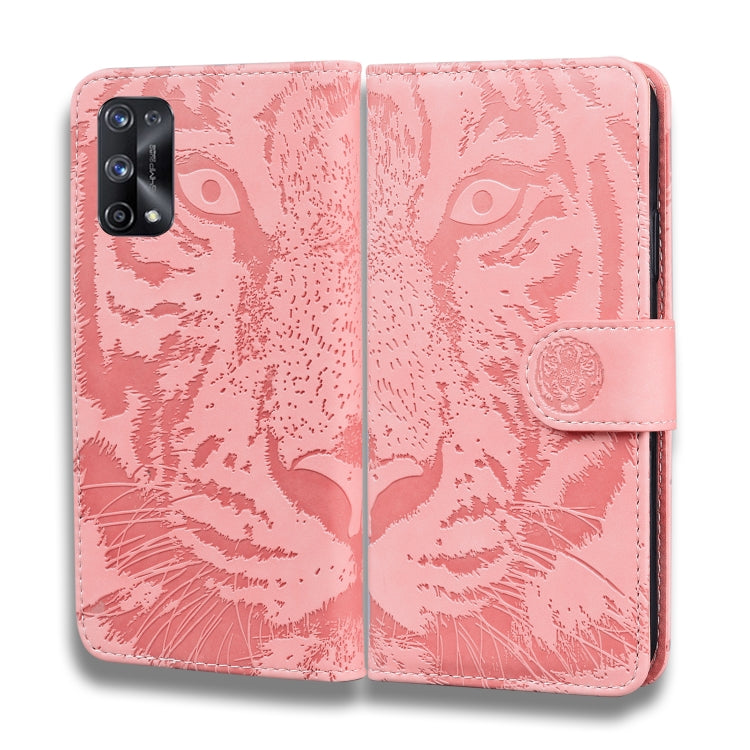 For OPPO Realme X7 Pro 5G Tiger Embossing Pattern Horizontal Flip Leather Case with Holder & Card Slots & Wallet