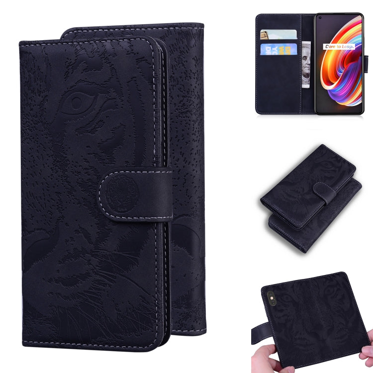 For OPPO Realme X7 Pro 5G Tiger Embossing Pattern Horizontal Flip Leather Case with Holder & Card Slots & Wallet