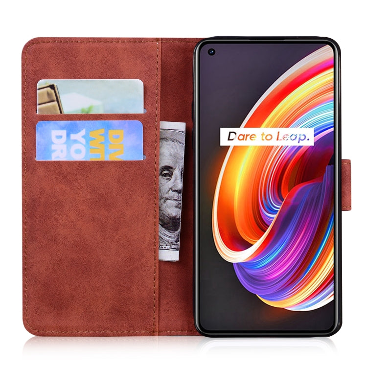 For OPPO Realme X7 Pro 5G Tiger Embossing Pattern Horizontal Flip Leather Case with Holder & Card Slots & Wallet
