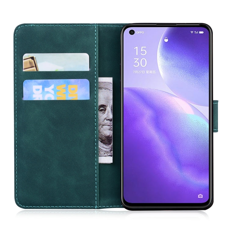 For OPPO Reno5 K / Find X3 Lite Tiger Embossing Pattern Horizontal Flip Leather Case with Holder & Card Slots & Wallet