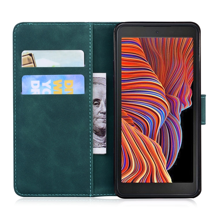 For Samsung Galaxy Xcover 5 Tiger Embossing Pattern Horizontal Flip Leather Case with Holder & Card Slots & Wallet