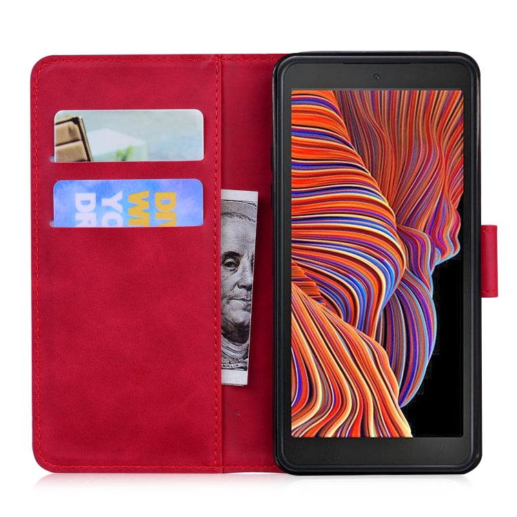 For Samsung Galaxy Xcover 5 Tiger Embossing Pattern Horizontal Flip Leather Case with Holder & Card Slots & Wallet