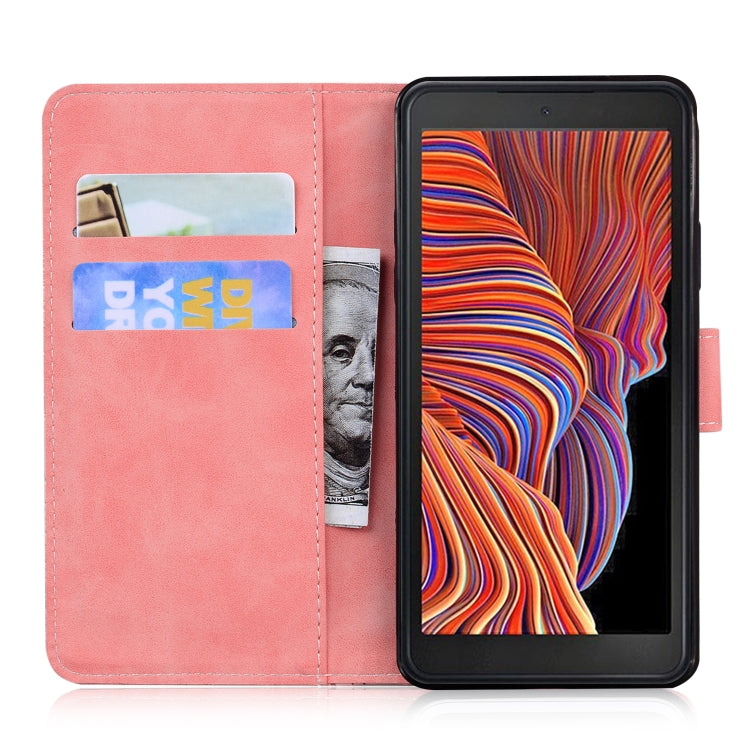 For Samsung Galaxy Xcover 5 Tiger Embossing Pattern Horizontal Flip Leather Case with Holder & Card Slots & Wallet