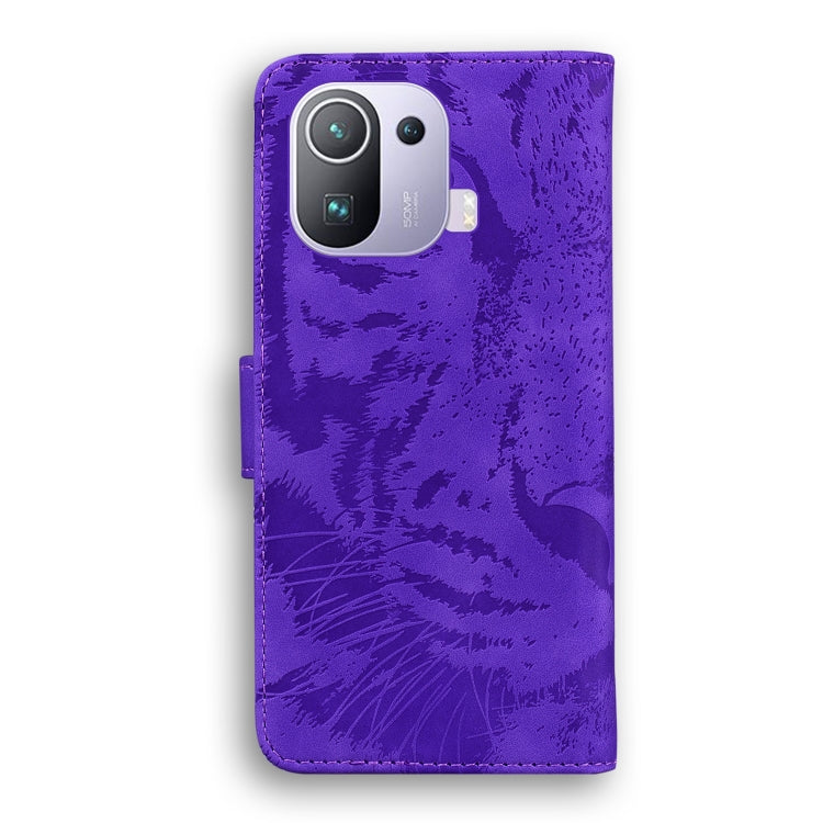 For Xiaomi Mi 11 Pro Tiger Embossing Pattern Horizontal Flip Leather Case with Holder & Card Slots & Wallet