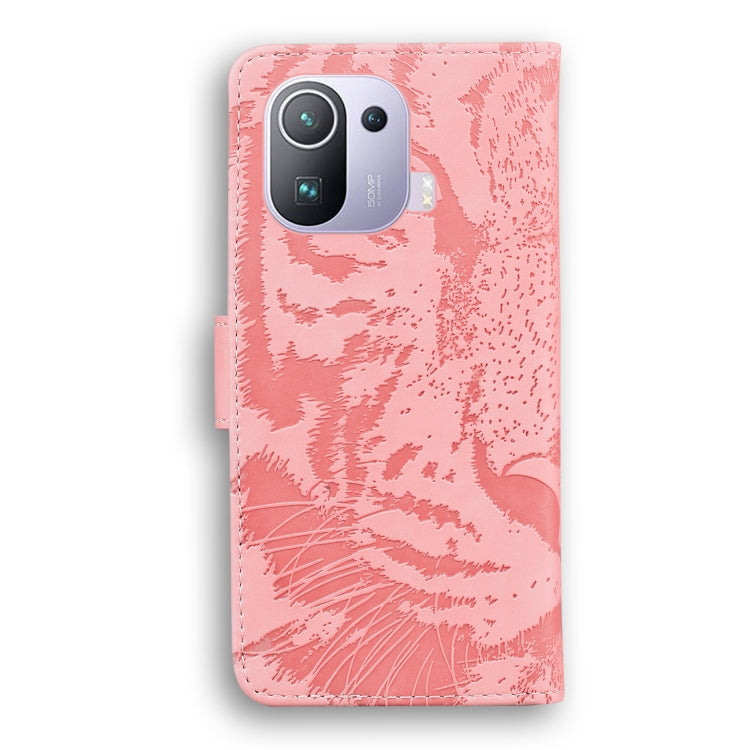 For Xiaomi Mi 11 Pro Tiger Embossing Pattern Horizontal Flip Leather Case with Holder & Card Slots & Wallet
