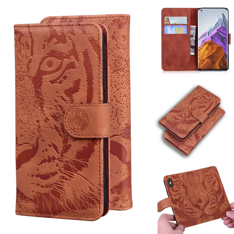 For Xiaomi Mi 11 Pro Tiger Embossing Pattern Horizontal Flip Leather Case with Holder & Card Slots & Wallet