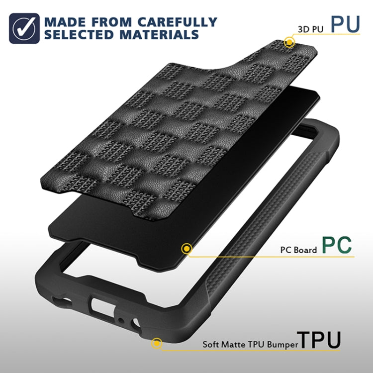 For Samsung Galaxy A12 5G 3D Embossed PU + PC + TPU Skidproof Shockproof Case