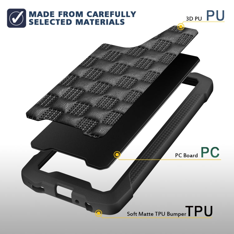 For Samsung Galaxy A32 4G 3D Embossed PU + PC + TPU Skidproof Shockproof Case