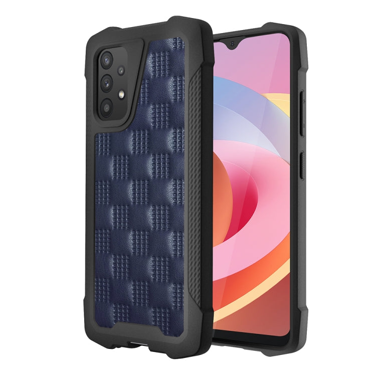 For Samsung Galaxy A32 4G 3D Embossed PU + PC + TPU Skidproof Shockproof Case