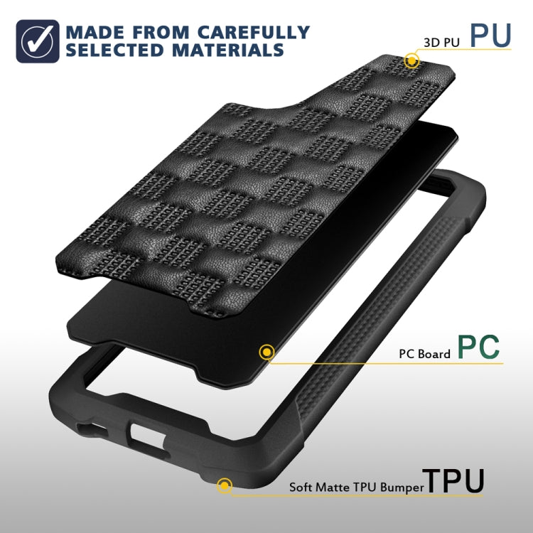 For Samsung Galaxy S21+ 5G 3D Embossed PU + PC + TPU Skidproof Shockproof Case