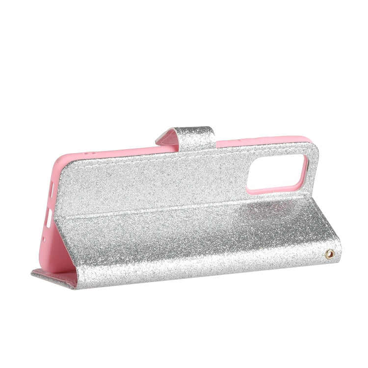 For Xiaomi Redmi Note 10 Pro Glitter Powder Horizontal Flip Leather Case with Card Slots & Holder & Photo Frame & Wallet