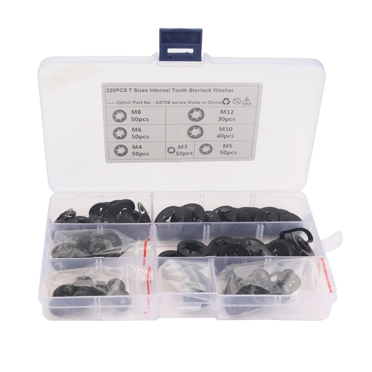 A5708 320 PCS Torx Bearing Clamp Retaining Ring Manganese Steel Quick Speed Locking Washer