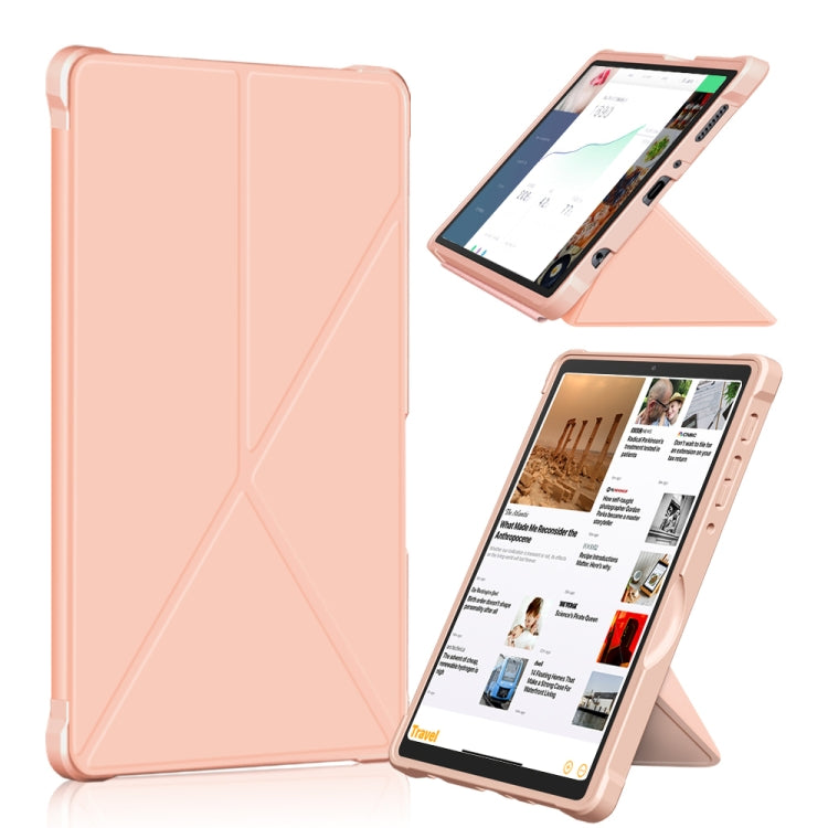 For Samsung Galaxy Tab A7 Lite 8.7 T220 / T225 Multi-folding Horizontal Flip PU Leather Shockproof Case with Holder