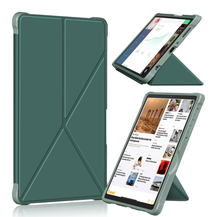 For Samsung Galaxy Tab A7 Lite 8.7 T220 / T225 Multi-folding Horizontal Flip PU Leather Shockproof Case with Holder