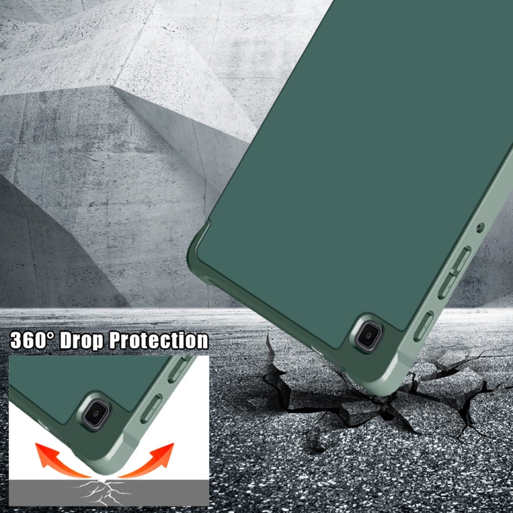 For Samsung Galaxy Tab A7 Lite 8.7 T220 / T225 Multi-folding Horizontal Flip PU Leather Shockproof Case with Holder