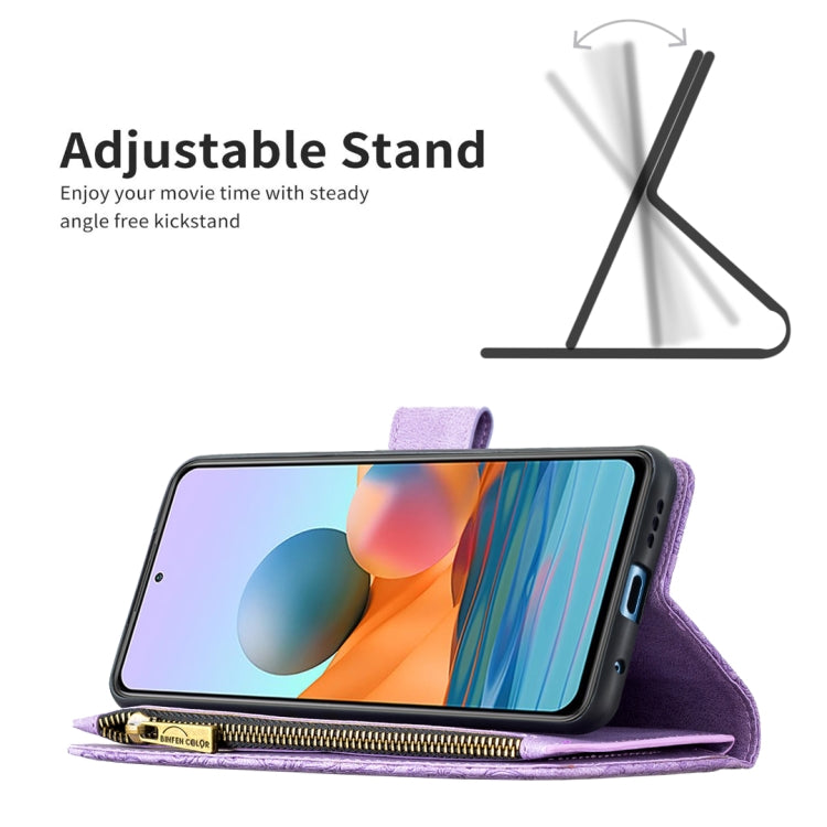 For Xiaomi Redmi Note 10 Pro Flying Butterfly Embossing Pattern Zipper Horizontal Flip Leather Case with Holder & Card Slots & Wallet