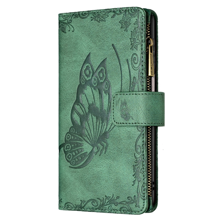 For Xiaomi Redmi Note 9 Pro Max Flying Butterfly Embossing Pattern Zipper Horizontal Flip Leather Case with Holder & Card Slots & Wallet