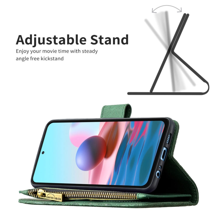 For Xiaomi Redmi Note 10 4G Flying Butterfly Embossing Pattern Zipper Horizontal Flip Leather Case with Holder & Card Slots & Wallet