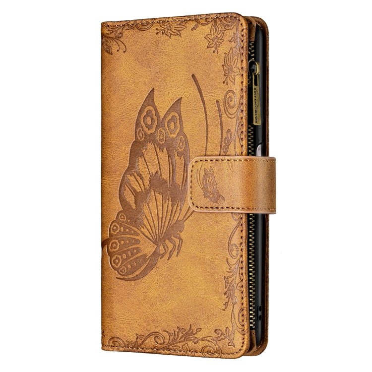 For Xiaomi Mi 10T Pro 5G Flying Butterfly Embossing Pattern Zipper Horizontal Flip Leather Case with Holder & Card Slots & Wallet