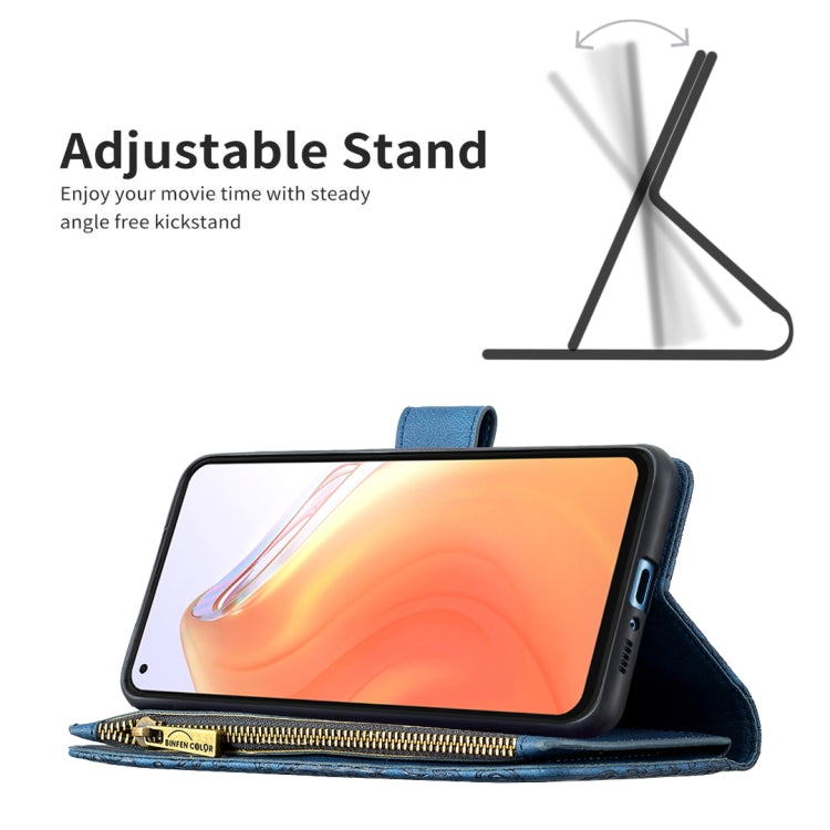 For Xiaomi Mi 10T Pro 5G Flying Butterfly Embossing Pattern Zipper Horizontal Flip Leather Case with Holder & Card Slots & Wallet