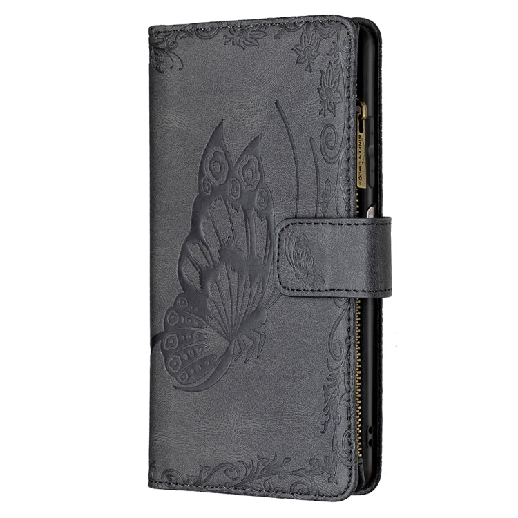 For Xiaomi Mi 11i/Poco F3/Redmi K40 Flying Butterfly Embossing Pattern Zipper Horizontal Flip Leather Case with Holder & Card Slots & Wallet