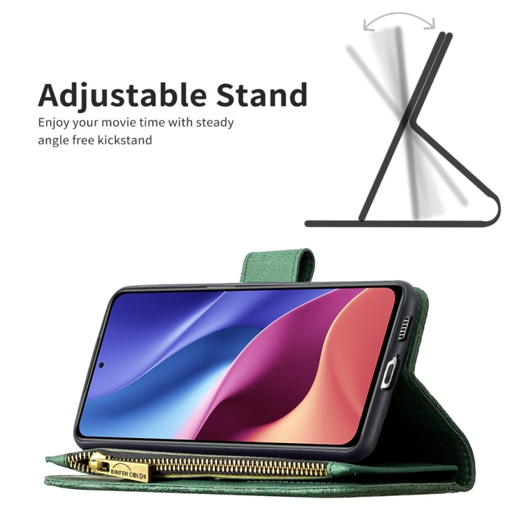 For Xiaomi Mi 11i/Poco F3/Redmi K40 Flying Butterfly Embossing Pattern Zipper Horizontal Flip Leather Case with Holder & Card Slots & Wallet