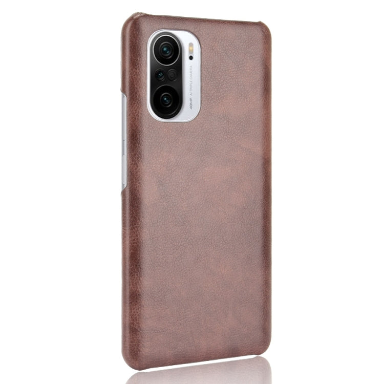 For Xiaomi Redmi K40 / K40 Pro / Poco F3 Shockproof Litchi Texture PC + PU Case