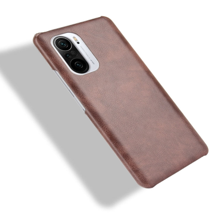 For Xiaomi Redmi K40 / K40 Pro / Poco F3 Shockproof Litchi Texture PC + PU Case