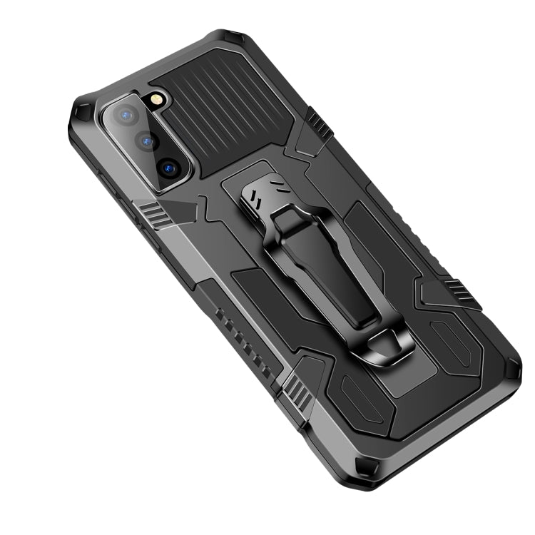 For Samsung Galaxy S21 FE Armor Warrior Shockproof PC + TPU Protective Case