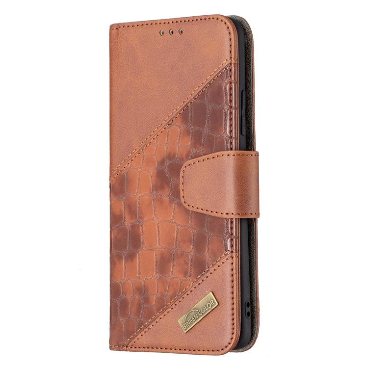 For Samsung Galaxy A82 5G Matching Color Crocodile Texture Horizontal Flip PU Leather Case with Wallet & Holder & Card Slots