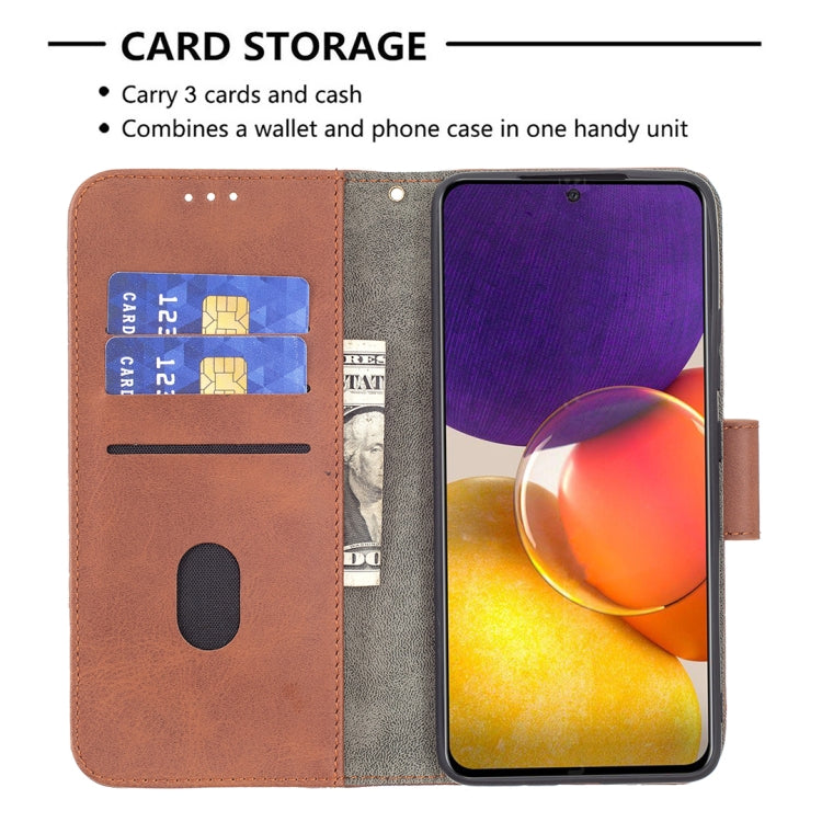 For Samsung Galaxy A82 5G Matching Color Crocodile Texture Horizontal Flip PU Leather Case with Wallet & Holder & Card Slots