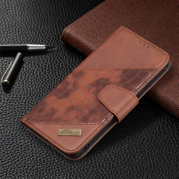 For Samsung Galaxy A82 5G Matching Color Crocodile Texture Horizontal Flip PU Leather Case with Wallet & Holder & Card Slots