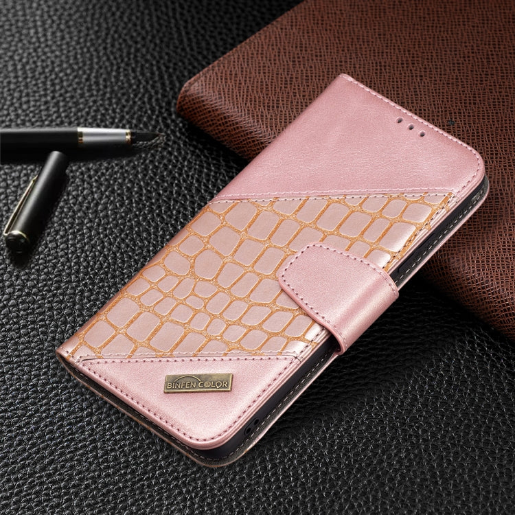 For Samsung Galaxy A82 5G Matching Color Crocodile Texture Horizontal Flip PU Leather Case with Wallet & Holder & Card Slots