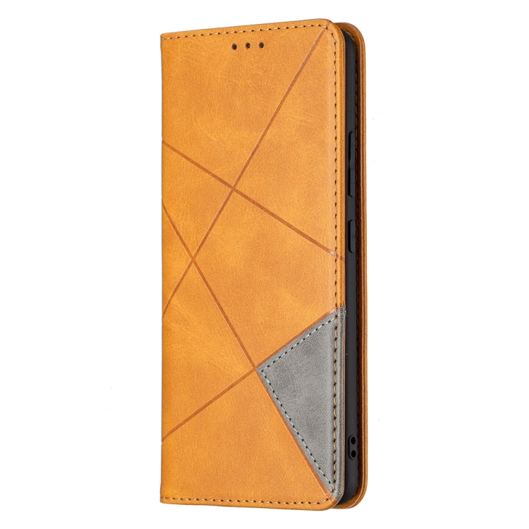For Samsung Galaxy A82 5G Rhombus Texture Horizontal Flip Magnetic Leather Case with Holder & Card Slots