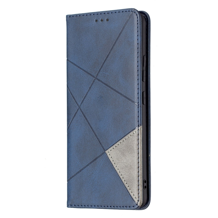 For Samsung Galaxy A82 5G Rhombus Texture Horizontal Flip Magnetic Leather Case with Holder & Card Slots