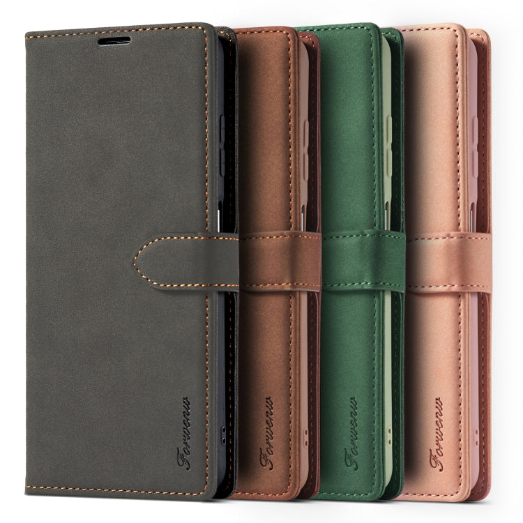 For Xiaomi Poco X3 / X3 NFC / X3 Pro Forwenw F1 Series Matte Strong Magnetism Horizontal Flip Leather Case with Holder & Card Slots & Wallet & Photo Frame