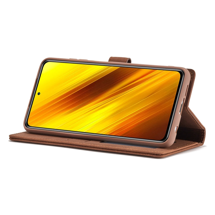 For Xiaomi Poco X3 / X3 NFC / X3 Pro Forwenw F1 Series Matte Strong Magnetism Horizontal Flip Leather Case with Holder & Card Slots & Wallet & Photo Frame