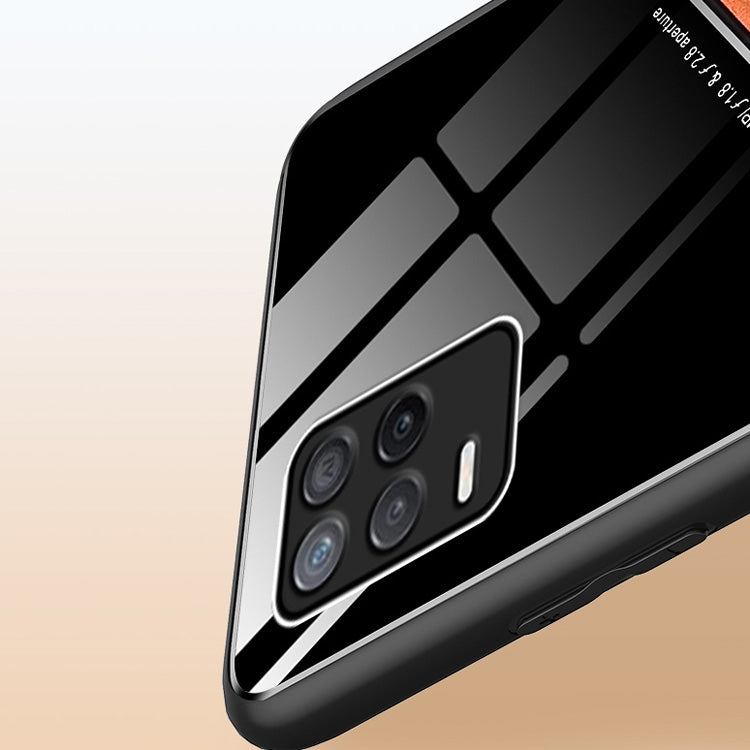 For OPPO Realme V13 5G / Realme 8 5G All-inclusive Leather + Organic Glass Protective Case with Metal Iron Sheet