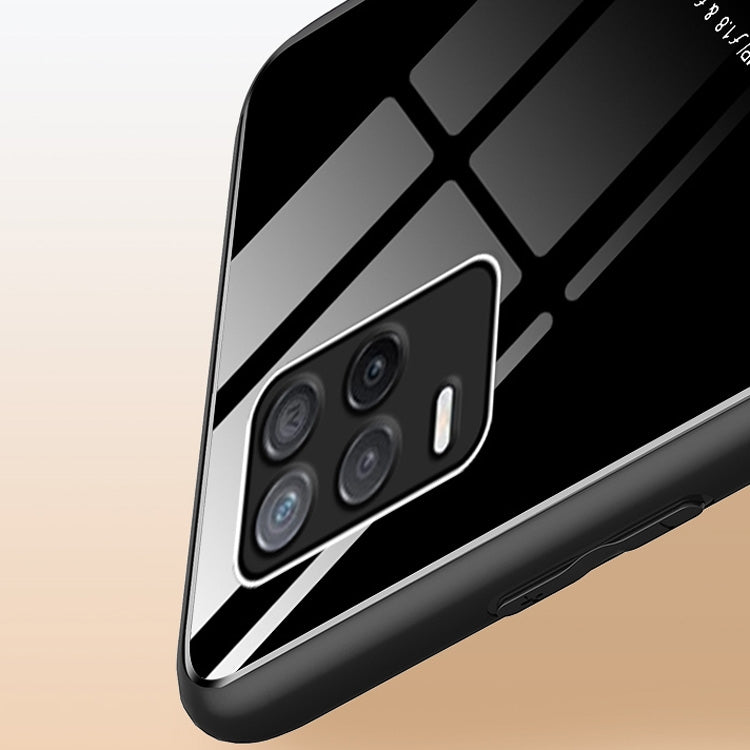 For OPPO Realme 8 4G All-inclusive Leather + Organic Glass Protective Case with Metal Iron Sheet