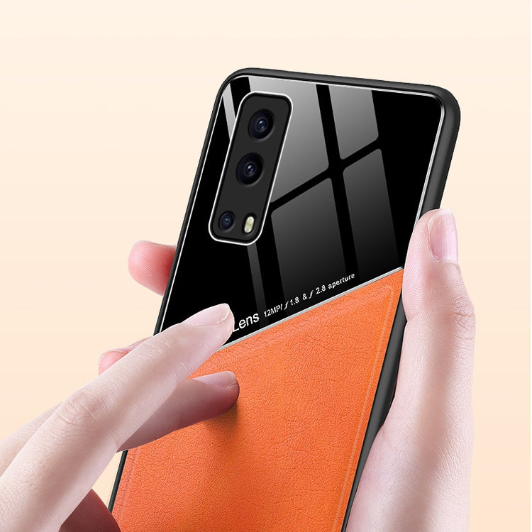 For vivo iQOO Z3 All-inclusive Leather + Organic Glass Protective Case with Metal Iron Sheet
