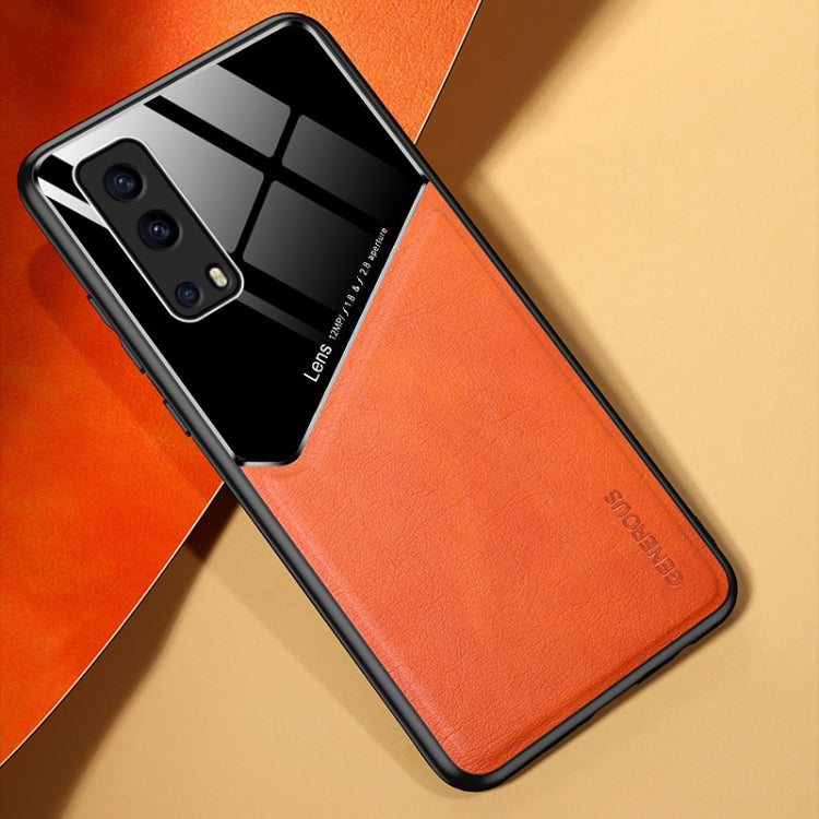 For vivo iQOO Z3 All-inclusive Leather + Organic Glass Protective Case with Metal Iron Sheet