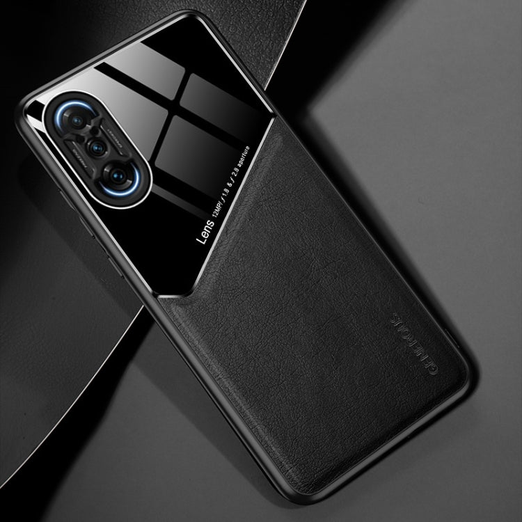 For Xiaomi Redmi K40 Gaming Edition 5G All-inclusive Leather + Organic Glass Protective Case with Metal Iron Sheet