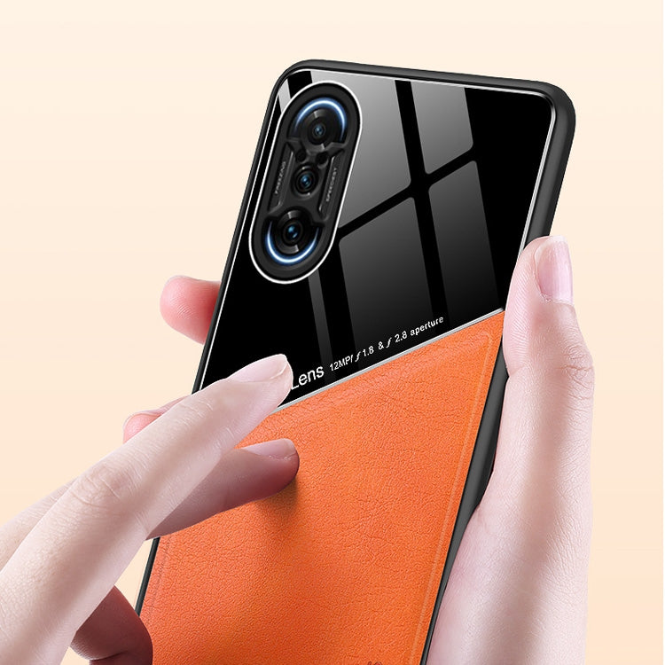 For Xiaomi Redmi K40 Gaming Edition 5G All-inclusive Leather + Organic Glass Protective Case with Metal Iron Sheet