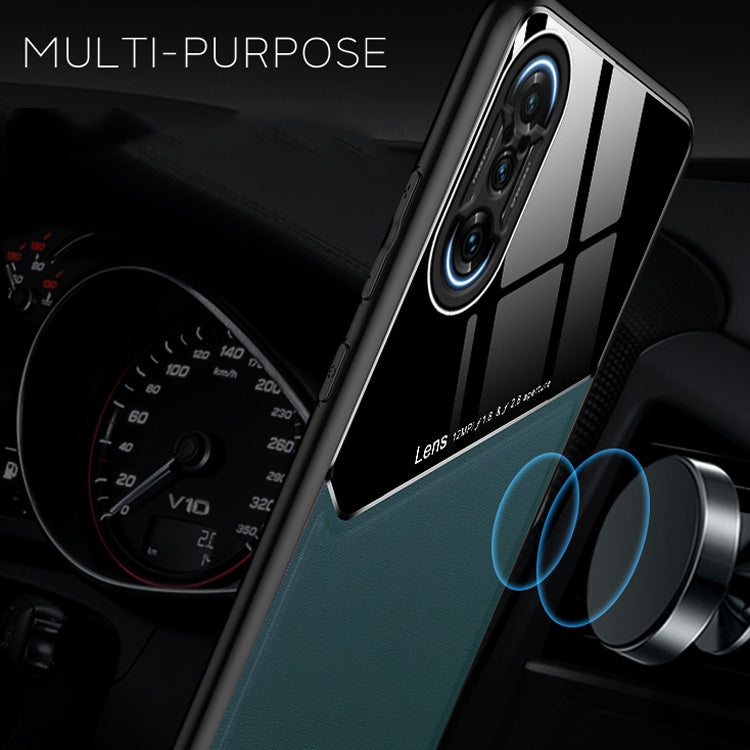 For Xiaomi Redmi K40 Gaming Edition 5G All-inclusive Leather + Organic Glass Protective Case with Metal Iron Sheet